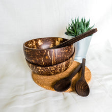 Load image into Gallery viewer, Repurposed Coconut Bowl & Spoon