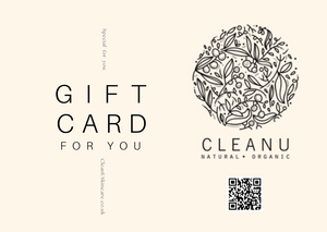 Great Gift Ideas UK | Clean U Skincare Digital Gift Card