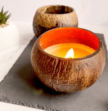 Load image into Gallery viewer, Handmade Soy Coconut Shell Candle- Toasted Coconut